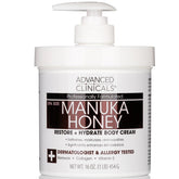 Advanced Clinicals Manuka Honey Restore + Hydrate Body Cream 454g (WHOLESALE MINIMUM OF 6)